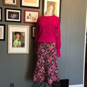 Lauren by Ralph Lauren Hot Pink Crew Neck Sweater Size XL